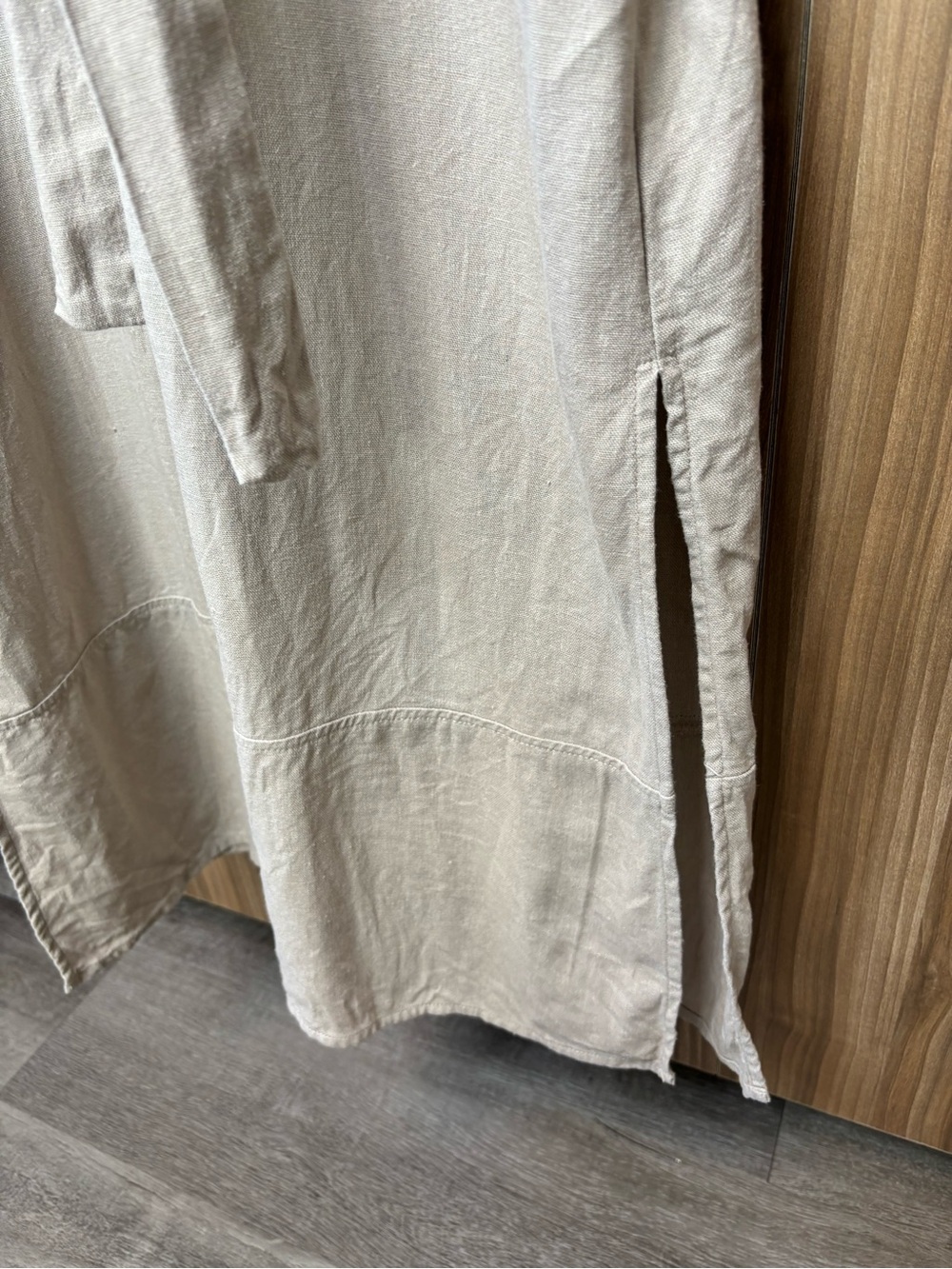 Zara Linen Blend Shirt Dress - Picture 7 of 8